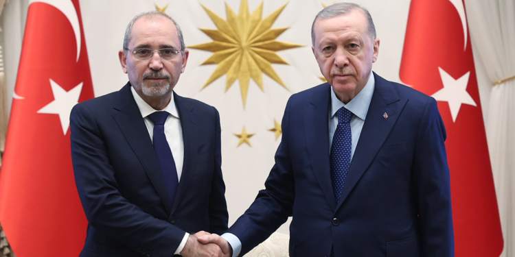 Erdoğan, Ürdün Dışişleri Bakanı es-Safedi'yi kabul etti