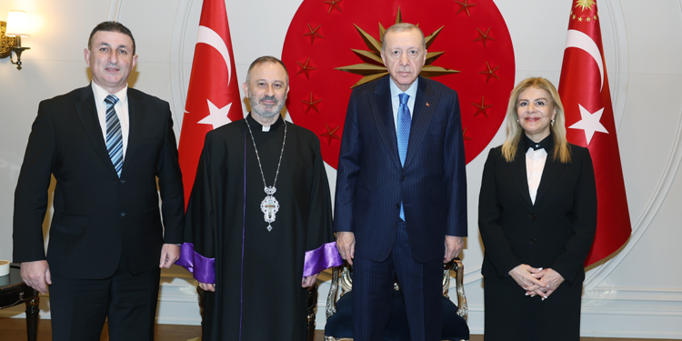 Erdoğan, Vartan Kerabaydzar Kirakos Kazancıyan'ı kabul etti