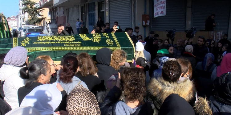 Eyüpsultan'da kocası tarafından öldürülen kadın son yolculuğuna uğurlandı