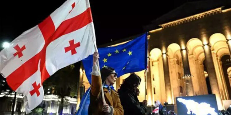 Tiflis'teki protestolara katılan 25 yabancı sınır dışı edildi