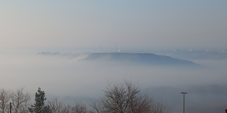 Hevsel Bahçeleri, sis nedeniyle gözden kayboldu