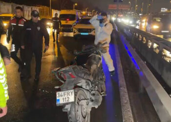 Bariyere çarpan motosikletteki polis yaşamını yitirdi
