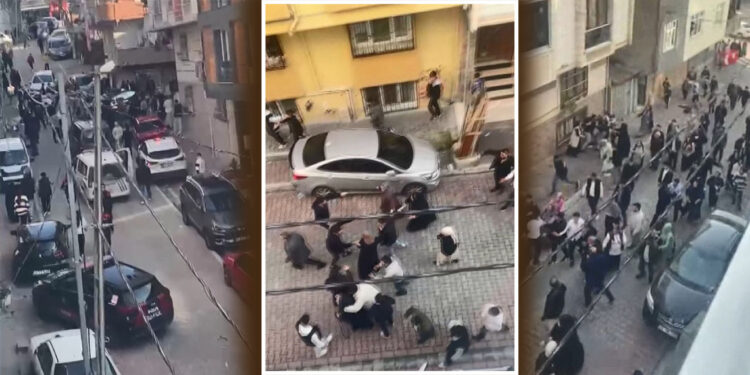 Esenyurt’ta düğünde 'takı töreni' kavgası kamerada