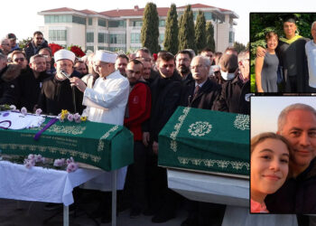 Nedim Türkmen ve ailesi son yolculuğuna uğurlandı