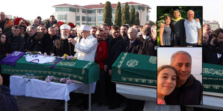 Nedim Türkmen ve ailesi son yolculuğuna uğurlandı