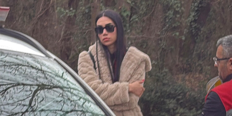 Sarıyer'de ciple seyyar satıcıya çarpıp mesire alanına uçtu