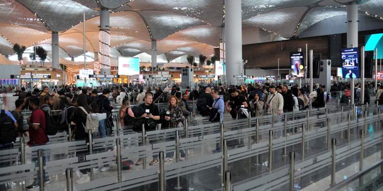 İstanbul Havalimanı'nda yarıyıl tatili yoğunluğu