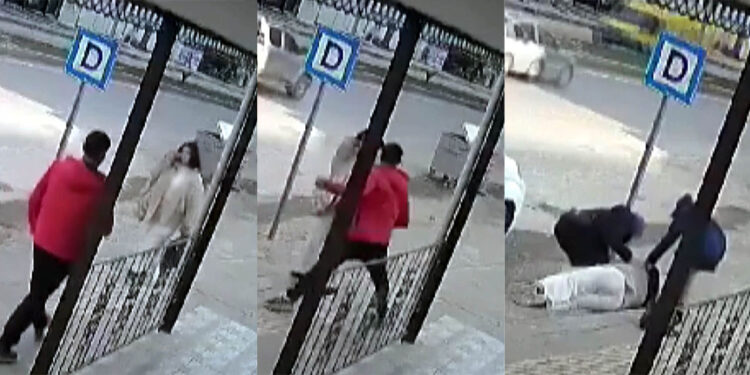 Kaldırımda yürüyen kadını yumruklayan şüpheli tutuklandı