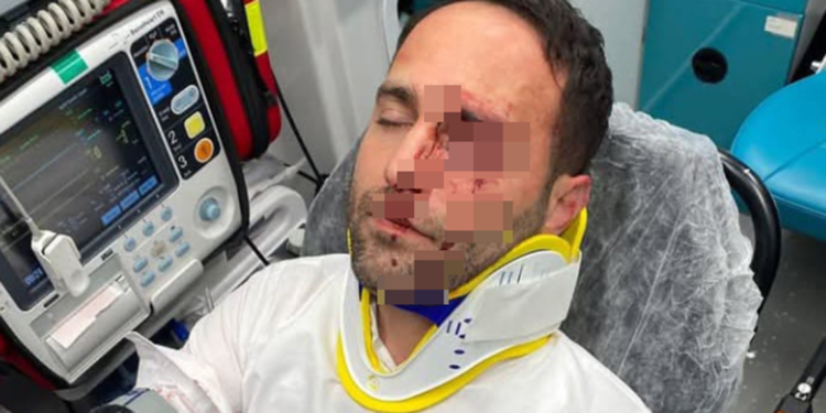 Komşusu imamı dövüp telle boğmaya kalkıştı