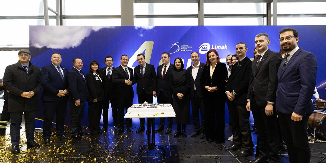 Limak, Kosova'da en yüksek yolcu sayısına ulaştığını duyurdu