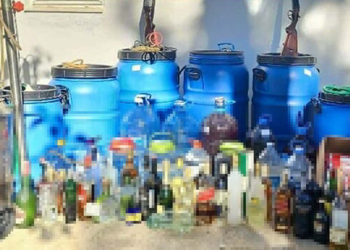 Marmaris'te 530 litre sahte içki ele geçirildi