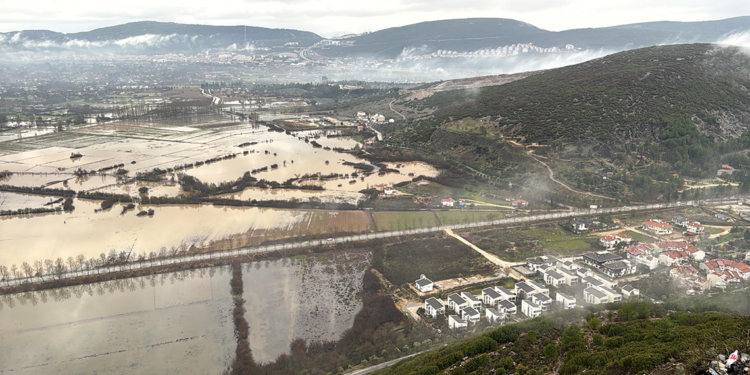 Muğla'da tarım arazileri su altında kaldı