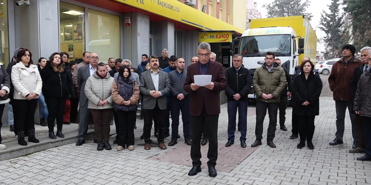 Rize'de 2 PTT çalışanının öldürülmesi, Burdur'da protesto edildi