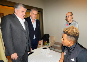 Serdal Adalı'dan Gedson Fernandes'e geçmiş olsun ziyareti