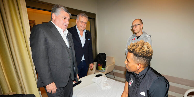 Serdal Adalı'dan Gedson Fernandes'e geçmiş olsun ziyareti