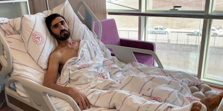 Siirt'te 8'inci kattan düşen inşaat işçisi, 42 gün sonra taburcu oldu