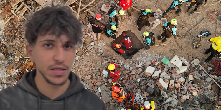 Suriyeli Ali, zillere basıp çöken binanın tahliyesini sağlamış