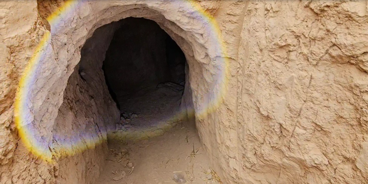 Tarihi eser arayan şüpheli 36 metre uzunluğunda tünel kazmış