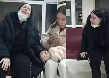 Tuğçe Tayfur babasının cenazesini alırken gözyaşına boğuldu