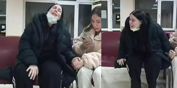 Tuğçe Tayfur babasının cenazesini alırken gözyaşına boğuldu