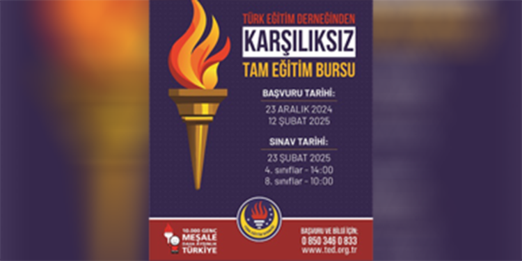 Türk Eğitim Derneği’nden Tam Eğitim Bursu