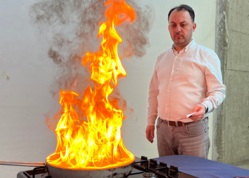 Yağ yangınlarını kısa sürede söndüren ürün geliştirildi
