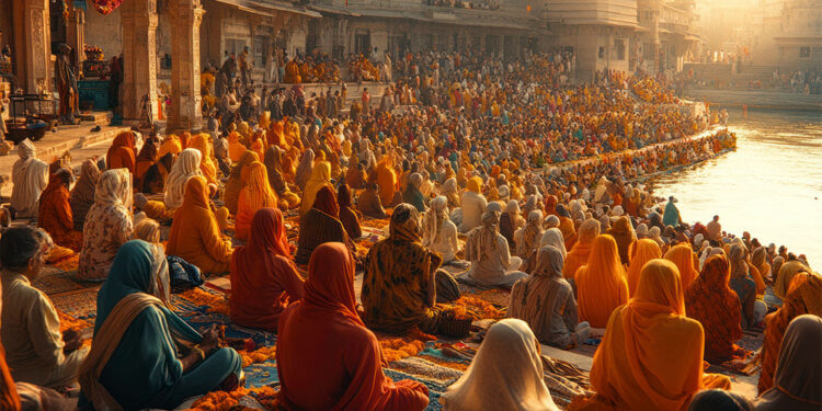 Hindistan'da Hindu Festivali izdihamı