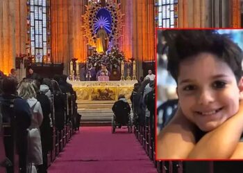 İtalyan şefin oğlu için St. Antuan Kilisesi'nde tören düzenlendi