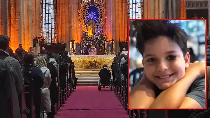 İtalyan şefin oğlu için St. Antuan Kilisesi'nde tören düzenlendi