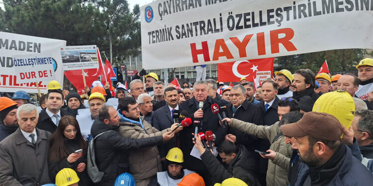 Çayırhan işçilerinden maden sahalarının özelleştirilme kararına tepki