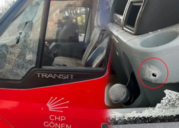 CHP aracına silahlı saldırı!