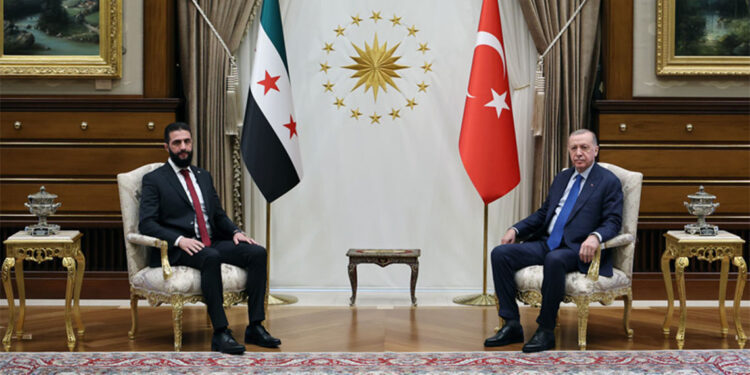 Cumhurbaşkanı Erdoğan Ahmed Şara'yı kabul etti