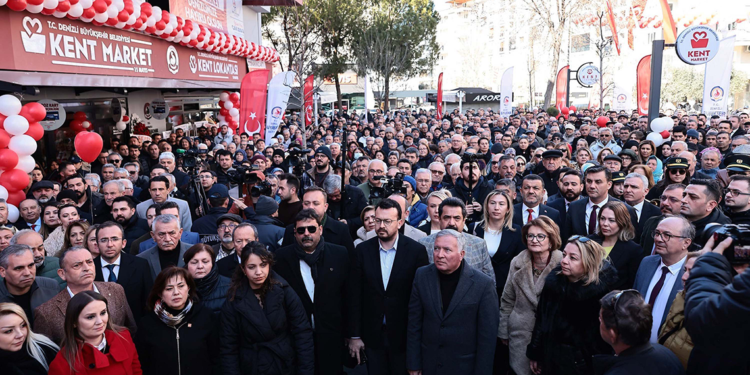 Denizli'de Kent Market hizmete girdi
