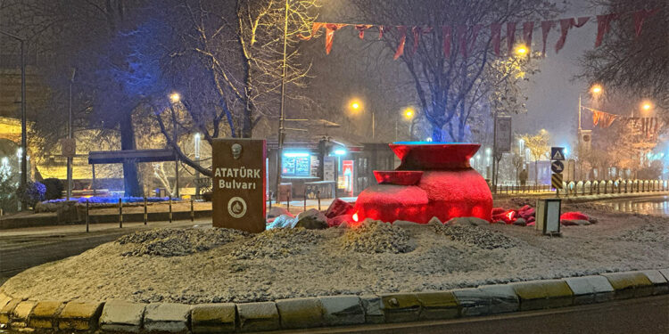 Edirne'de kar etkisini artırdı