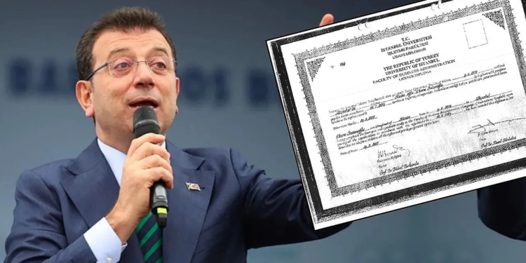 Ekrem İmamoğlu'nun diplomasının iptali istendi