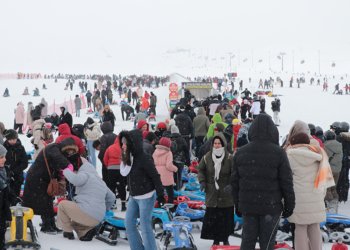Erciyes'te hafta sonu yoğunluğu