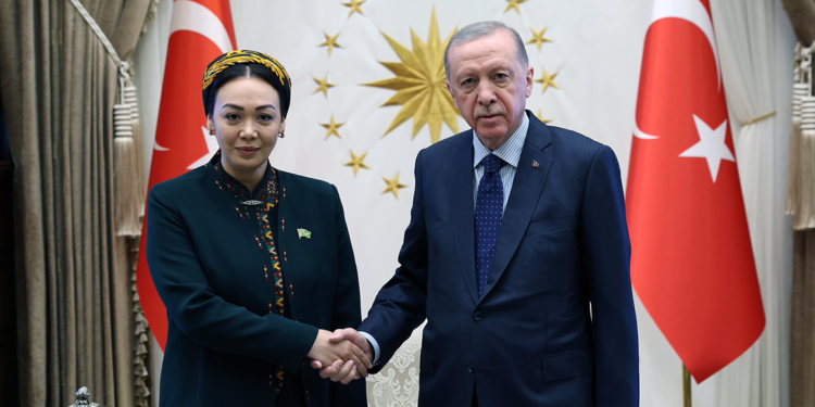 Erdoğan, Türkmenistan Meclis Başkanı'nı kabul etti