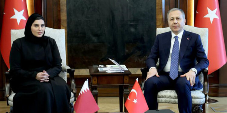 Bakan Yerlikaya, Maryam bint Ali bin Nasser Al Misnad ile görüştü