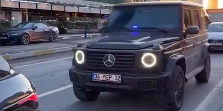 Beşiktaş'ta çakar tertibatlı lüks cipe 139 bin TL ceza