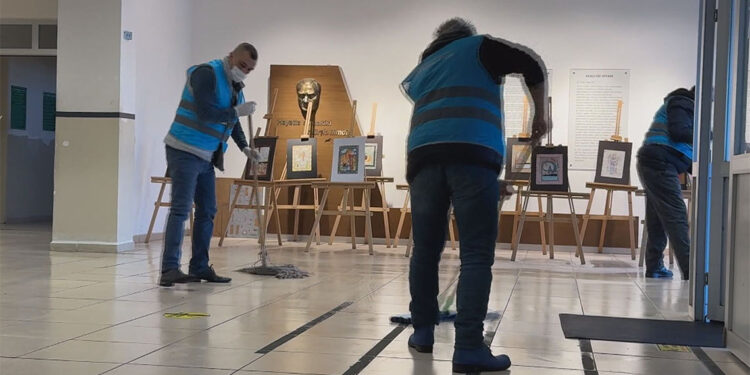 Denetimli serbestlik kapsamındaki yükümlüler okulları temizledi