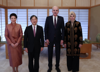 Kurtulmuş, Japonya İmparatoru tarafından kabul edildi