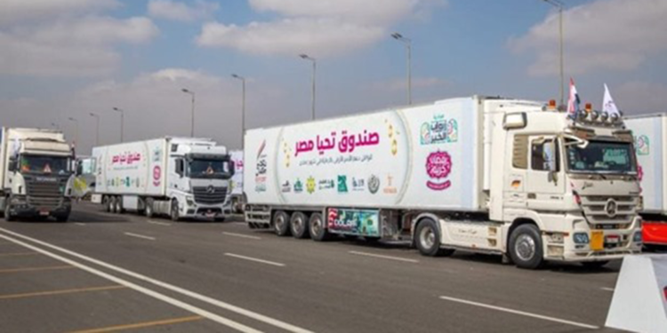 Mısır’dan Gazze'ye 7 bin 200 tonluk yardım