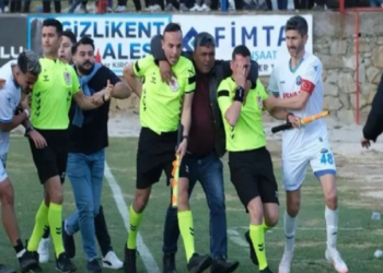 Muğla'da amatör maçta hakemlere saldırı