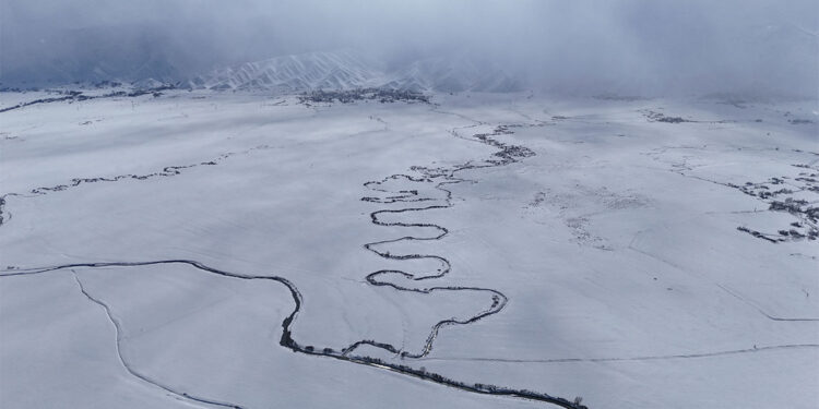 Nehil Deresi'ndeki menderesler dronla görüntülendi