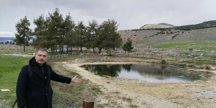 Pamukkale'de kuraklık tehdidi; suyun debisi düştü