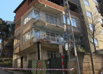 Pendik'te duvarlarından ses gelen bina tahliye edildix