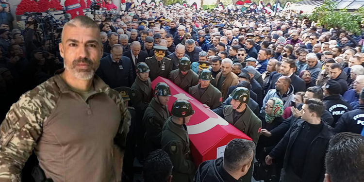 Şehit Binbaşı Yetişen, kızının doğum gününde son yolculuğuna uğurlandı