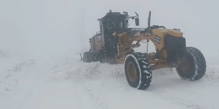 Siirt'te 92 köy yolu kardan kapandı