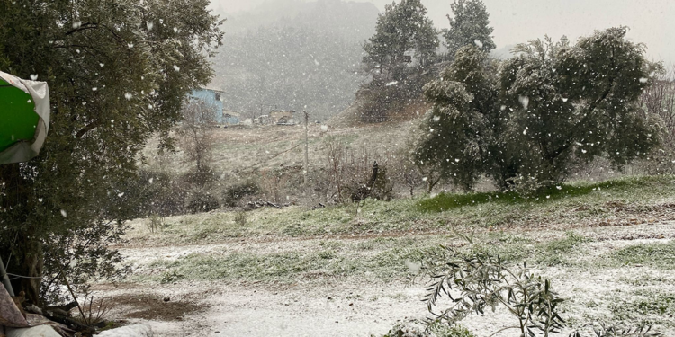 Turgutlu'da kar etkili oldu