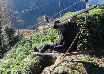 Yol yapıldı, teleferikle tehlikeli yolculuk son buldu